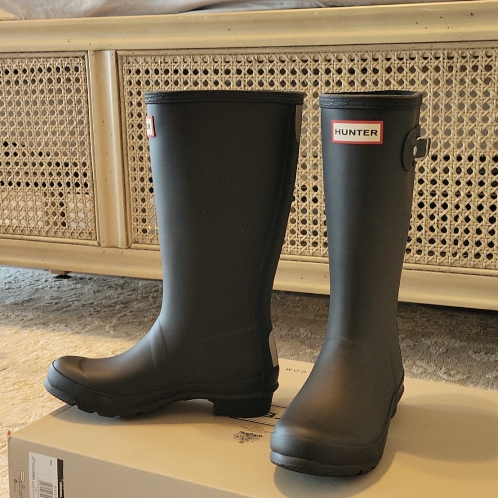 Kids Black Rain Boots